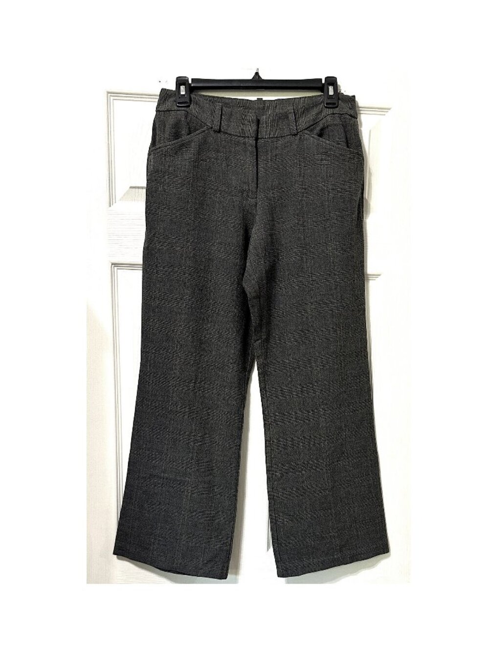 Worthington Gray Plaid Women's Classic Fit Slacks Pants Size 8P